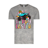 Cloud Rock monster truck happy easter Vintage Tee - Artiststas