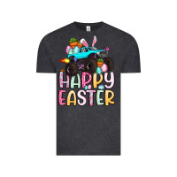 Vintage Black monster truck happy easter Vintage Tee - Artiststas