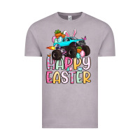 Vintage Zinc monster truck happy easter Vintage Tee - Artiststas