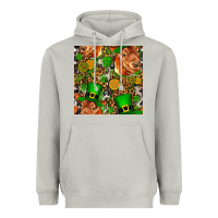 Moon Dust st patricks  cow with candy Heavyweight Hoodie - FaDigitalArtStudio