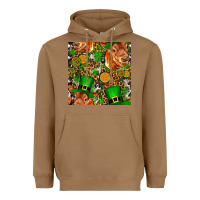 Toasted Coconut st patricks  cow with candy Heavyweight Hoodie - FaDigitalArtStudio