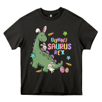 Asphalt bunny saurus rex Heavy Core Tee - MaliasSmallBusiness