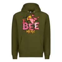 Army Green Bee Mine Valentines Day Premium Hoodie - OliviaCreatesArt