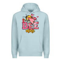 Blue Mist Bee Mine Valentines Day Premium Hoodie - OliviaCreatesArt