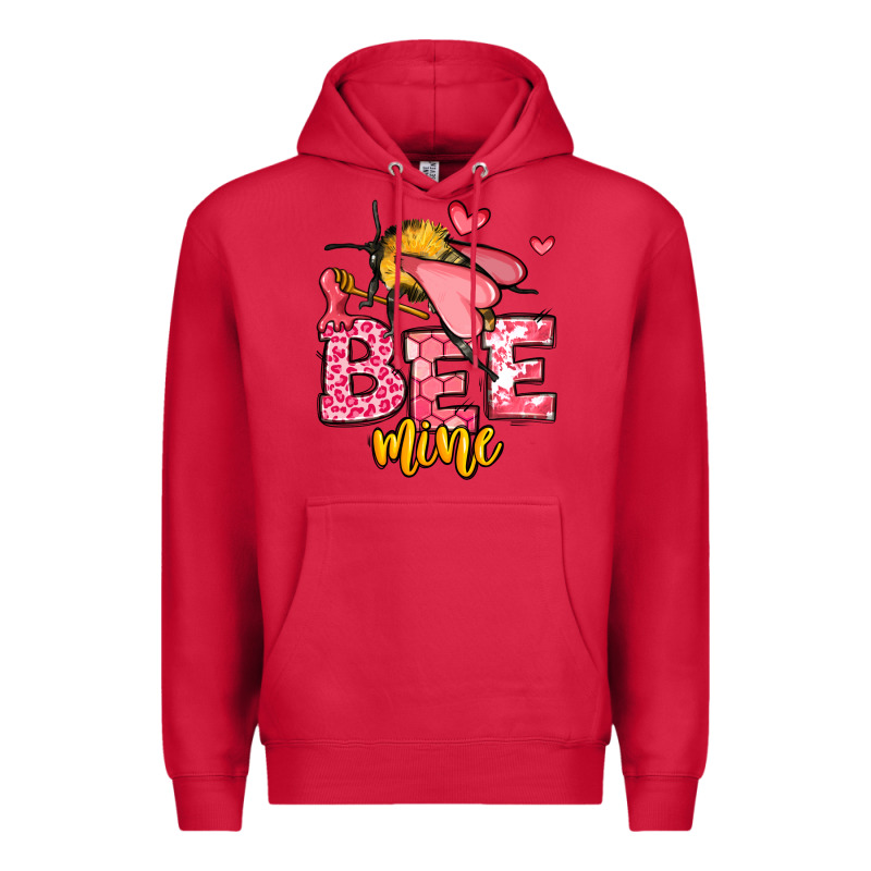Bee Mine Valentines Day Premium Hoodie by OliviaCreatesArt | Teevron