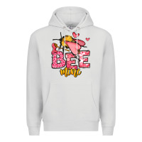 Dove Grey Bee Mine Valentines Day Premium Hoodie - OliviaCreatesArt