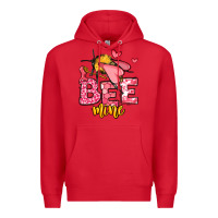 Red Bee Mine Valentines Day Premium Hoodie - OliviaCreatesArt