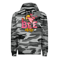 Slate Camo Bee Mine Valentines Day Premium Hoodie - OliviaCreatesArt