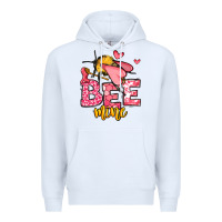 White Bee Mine Valentines Day Premium Hoodie - OliviaCreatesArt