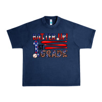 Navy batter up 1st grade Urban Heavy Tee - JahusDesignShop