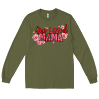 Army Green one loved mama valentine's day Long Sleeve Tee - texasbilliewilder