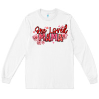 White one loved mama valentine's day Long Sleeve Tee - texasbilliewilder