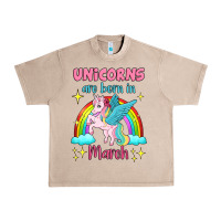 French Oak unicorns are born in march Urban Heavy Tee - Jasminsmagicworld