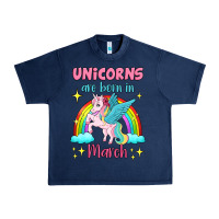 Unicorns Are Born In March Urban Heavy Tee | Teevron