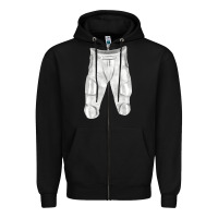 Black football padded pant fa element 1 Zipper Hoodie - FaDigitalArtStudio