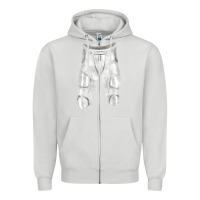 Dove Grey football padded pant fa element 1 Zipper Hoodie - FaDigitalArtStudio