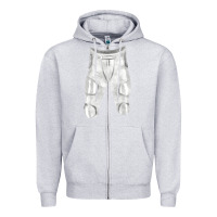 Heather Grey football padded pant fa element 1 Zipper Hoodie - FaDigitalArtStudio