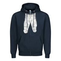 Navy football padded pant fa element 1 Zipper Hoodie - FaDigitalArtStudio