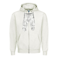Oatmeal Heather football padded pant fa element 1 Zipper Hoodie - FaDigitalArtStudio