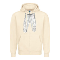 Sandshell football padded pant fa element 1 Zipper Hoodie - FaDigitalArtStudio