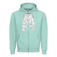 Seafoam football padded pant fa element 1 Zipper Hoodie - FaDigitalArtStudio