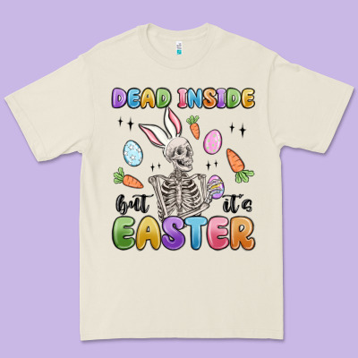 Dead Inside But It's Easter Premium Tee Designed By Maliassmallbusiness