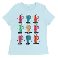 Baby Blue coffee thermos Ladies Tee - MaliasSmallBusiness