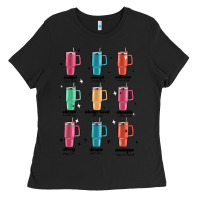 Black coffee thermos Ladies Tee - MaliasSmallBusiness