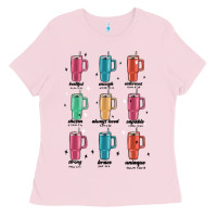 Bubblegum Pink coffee thermos Ladies Tee - MaliasSmallBusiness