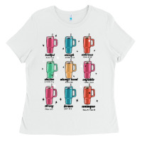White coffee thermos Ladies Tee - MaliasSmallBusiness