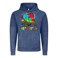 Vintage Denim different is beautiful Vintage Hoodie - Artiststas