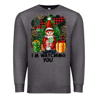 Charcoal Heather I'm Watching You Elf Premium Sweatshirt - FaDigitalArtStudio