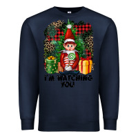 Navy I'm Watching You Elf Premium Sweatshirt - FaDigitalArtStudio
