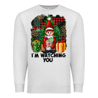 Oatmeal Heather I'm Watching You Elf Premium Sweatshirt - FaDigitalArtStudio
