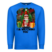 True Royal I'm Watching You Elf Premium Sweatshirt - FaDigitalArtStudio