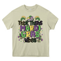 Mossy thick thighs mardi gras vibes Heavy Core Tee - MaliasSmallBusiness