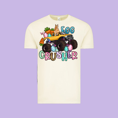Egg Crusher Monster Truck Easter Vintage Tee Designed By Artiststas