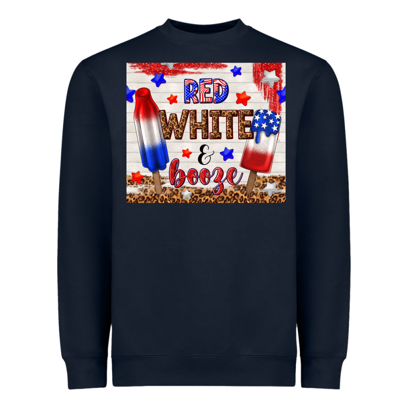 Red White And Booze Heavyweight Sweatshirt by TumblerDesignByShophia | Teevron