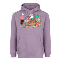 Lavender Nurse Coffee Cups Heavyweight Hoodie - FaDigitalArtStudio