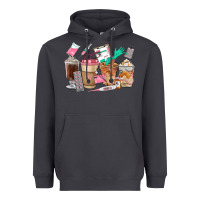 Smoke Nurse Coffee Cups Heavyweight Hoodie - FaDigitalArtStudio
