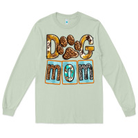 Matcha Dog Mom with Paw Long Sleeve Tee - texasbilliewilder