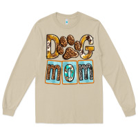 Mushroom Dog Mom with Paw Long Sleeve Tee - texasbilliewilder