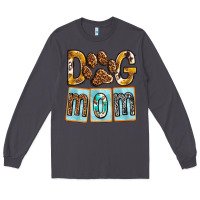 Smoke Dog Mom with Paw Long Sleeve Tee - texasbilliewilder