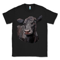 Black Black Angus Cow Illustrations Classic Tee - LillyAllenDesigns
