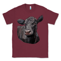 Burgundy Black Angus Cow Illustrations Classic Tee - LillyAllenDesigns
