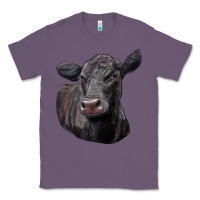 Lavender Black Angus Cow Illustrations Classic Tee - LillyAllenDesigns