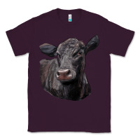 Plum Black Angus Cow Illustrations Classic Tee - LillyAllenDesigns