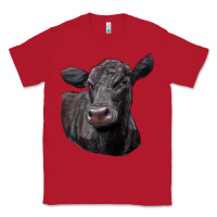 Red Black Angus Cow Illustrations Classic Tee - LillyAllenDesigns
