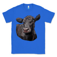True Royal Black Angus Cow Illustrations Classic Tee - LillyAllenDesigns