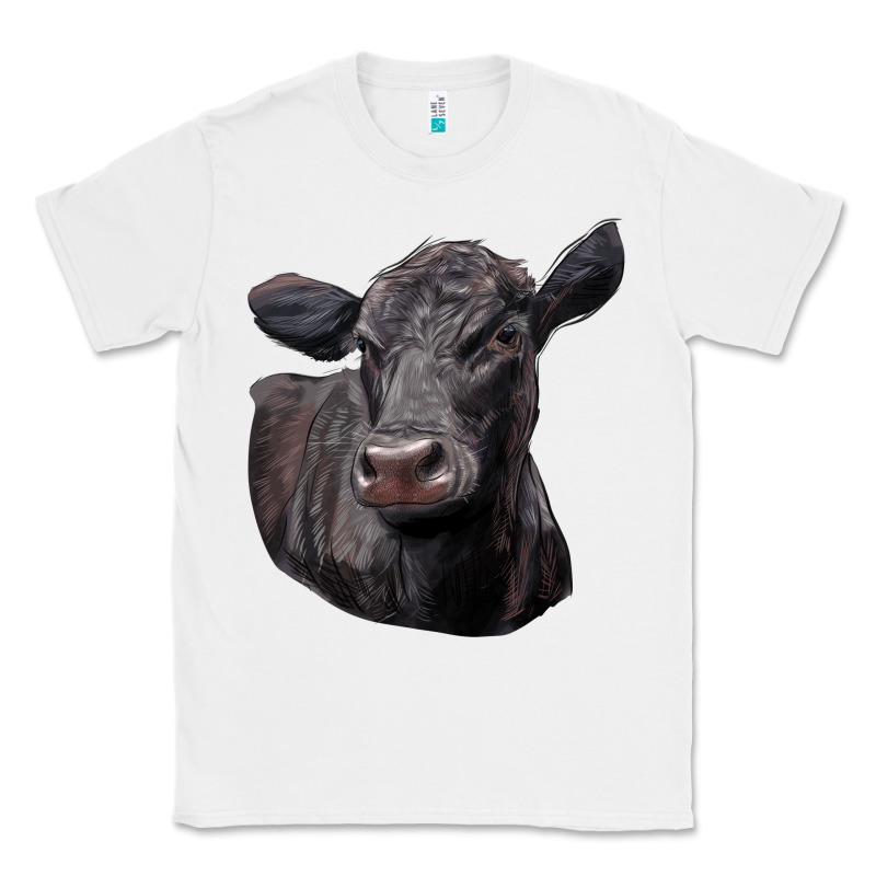 Black Angus Cow Illustrations Classic Tee by LillyAllenDesigns | Teevron